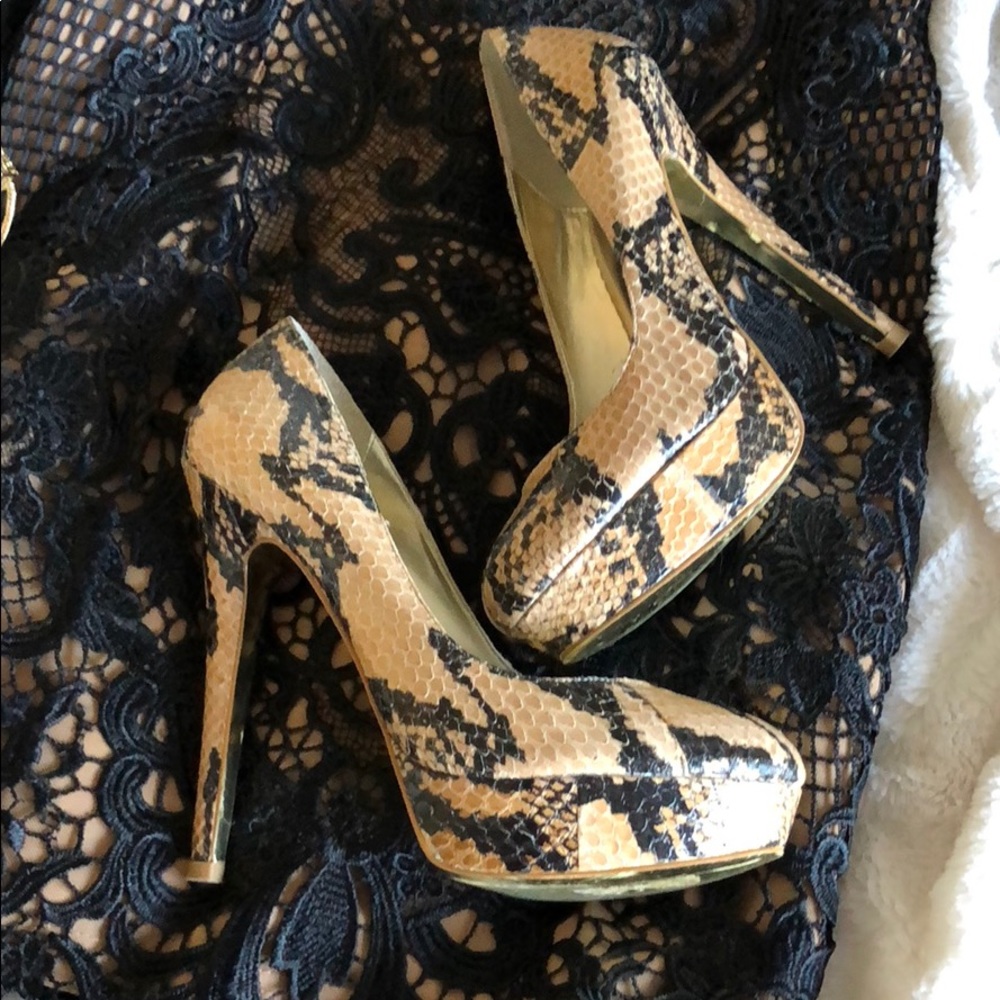 Like new BeBe python stilettos - Picture 3 of 4